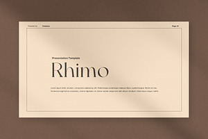 Rhimo - Powerpoint Presentation