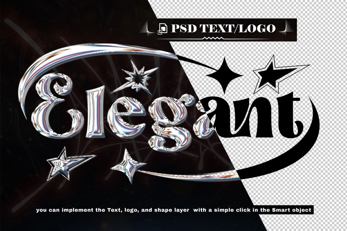 Elegant 3D Text Effect PSD, a Brushes & More by one-touch (Photo 2 of 2)