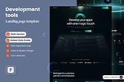 Development Tools Landing Page, a Landing Page Template by SLAB! Design (Thumbnail 1 of 4)