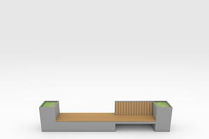 3D Model Bench Park 7