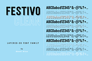 Festivo Clean, a Sans Serif Font by Ahmet Altun (Thumbnail 1 of 5)