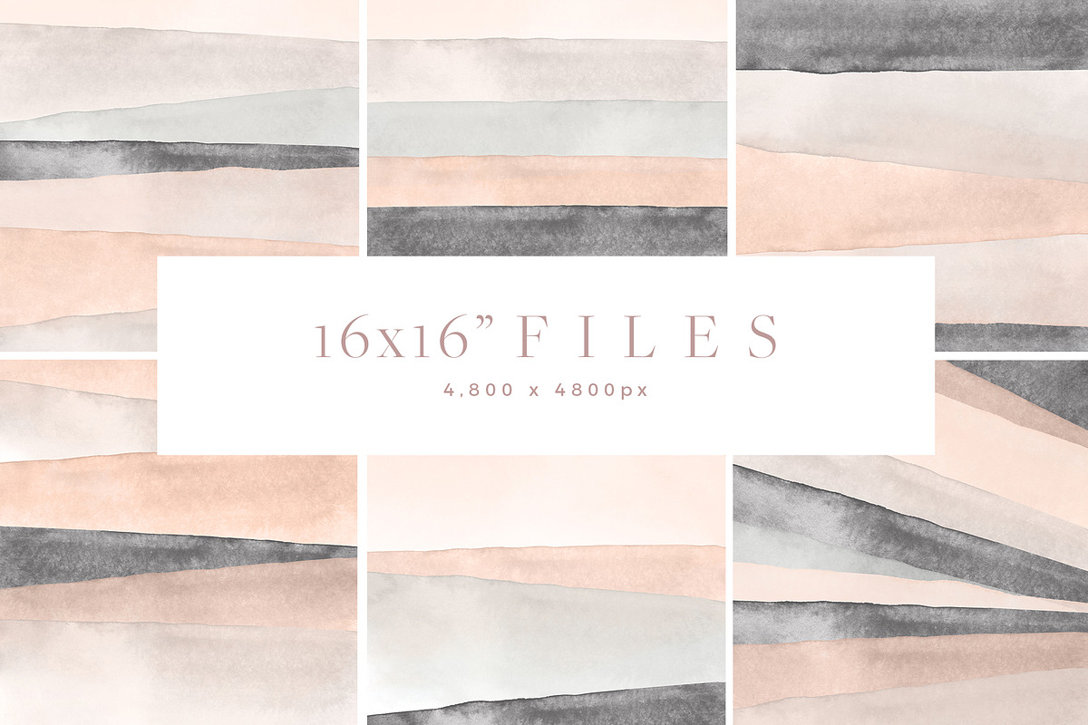 6 Watercolor Backgrounds-Stripes, a Texture Graphic by Basia Stryjecka (Photo 8 of 8)