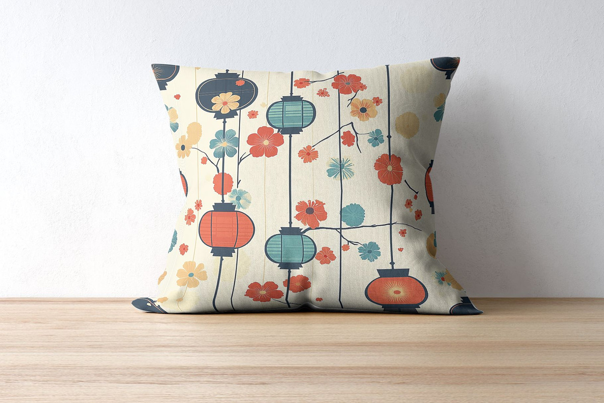 12 Midcentury Tokyo Seamless Pattern, a Pattern Graphic by Inknfolly (Photo 7 of 7)