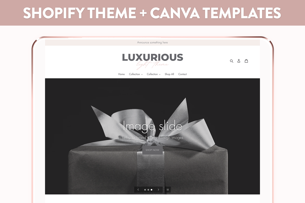 Luxurious Shopify Theme, a Shopify Template by Lavender Skye Studio (Photo 1 of 2)