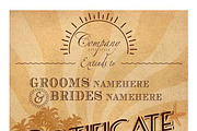 caribbean wedding certificate, a Product Mockup by art.podolski (Thumbnail 2 of 3)