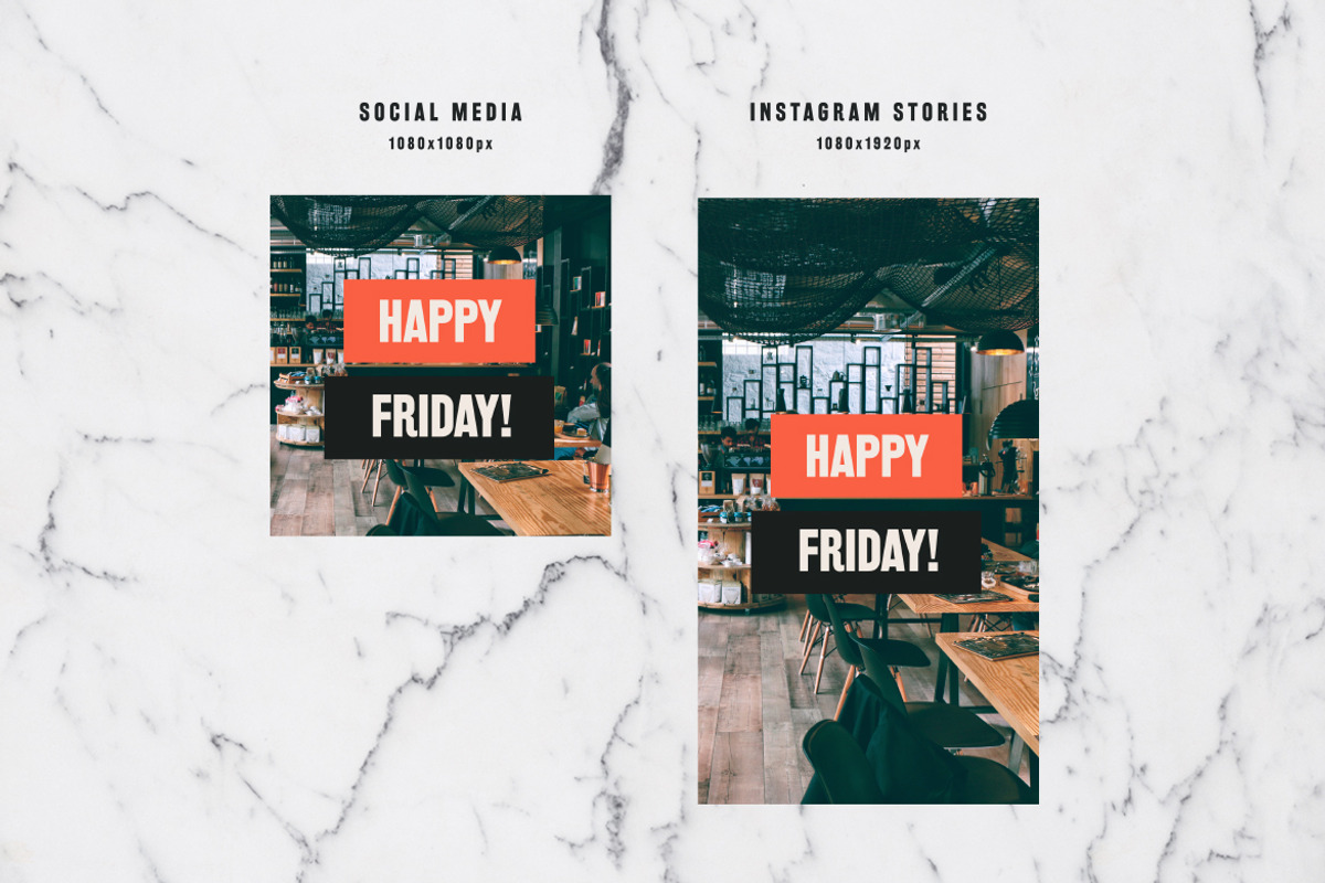 Burger & Restaurant Social Media Kit, a Social Media Template by Design District (Photo 5 of 5)