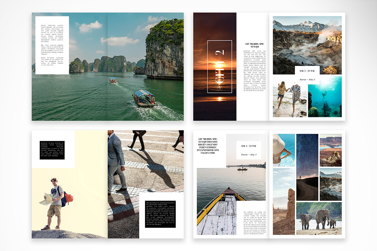 Travel Itinerary Brochure Template preview 3
