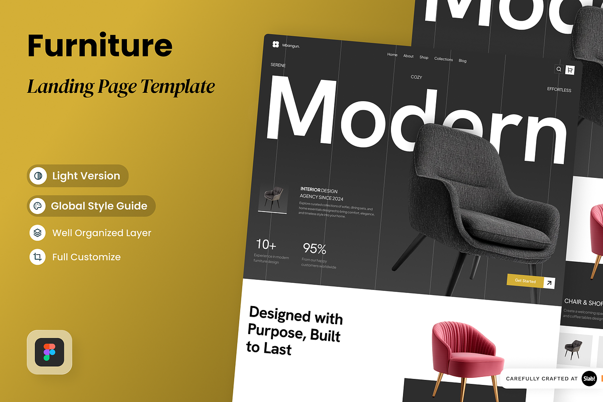 Mbangun - Furniture Landing Page