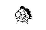 Couple Love Heart Silhouette Bundle, an Illustration by Amazin_art (Thumbnail 35 of 51)