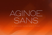 Aginoe - Modern Sans Serif Font, a Sans Serif Font by StringLabs (Thumbnail 1 of 11)