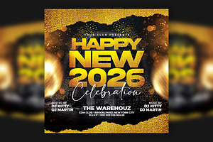 Happy New Year Flyer Template, a Flyer Template by Artonix