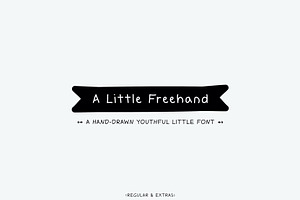 A Little Freehand Font