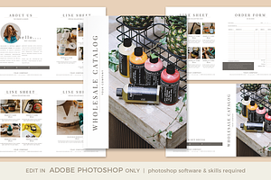Wholesale Catalog Template PHOTOSHOP