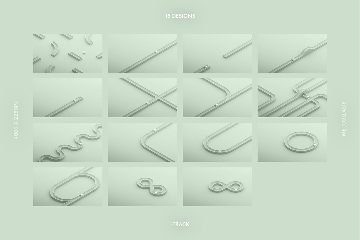 TRACK - 60 MARBLE RUNS, a Templates & Theme by ME_COLLAGE (Photo 4 of 18)