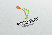 Food Play Cooking Videos Logo Design, a Branding & Logo Template by Techno Digitz (Thumbnail 1 of 3)