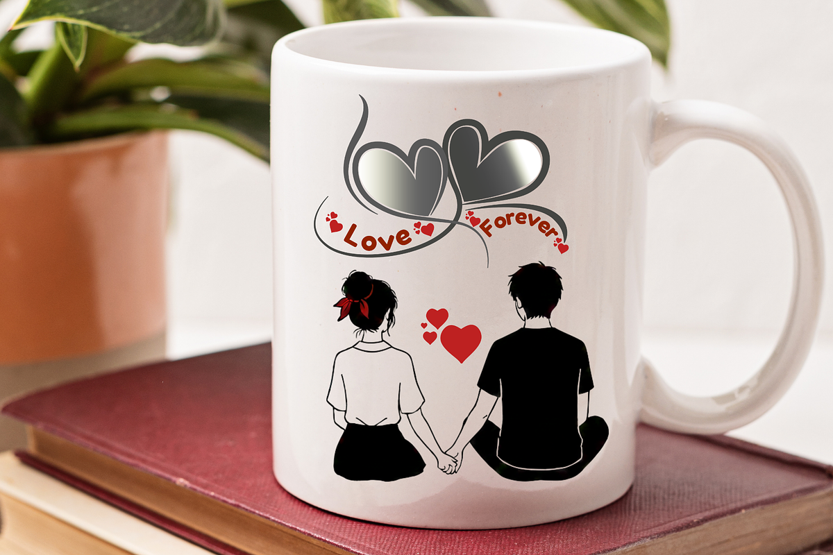 Love Forever PNG Retro Valentine, a Graphic by Vector Portal (Photo 5 of 5)