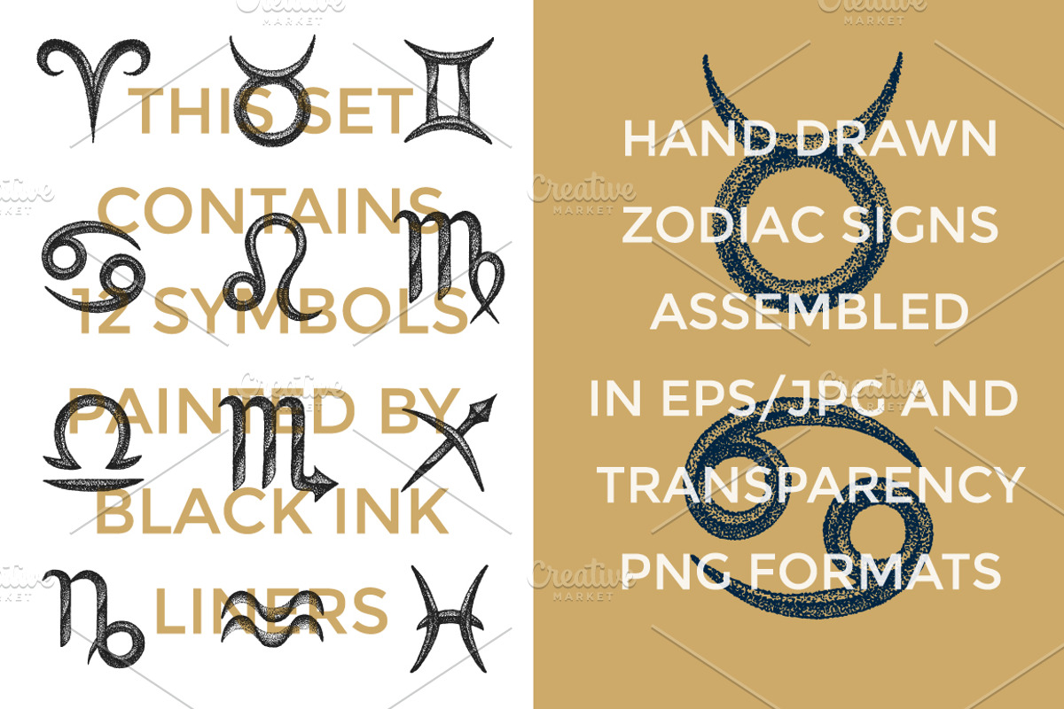 Dotwork Zodiac Signs, a Graphic by TRIKONA (Photo 2 of 3)