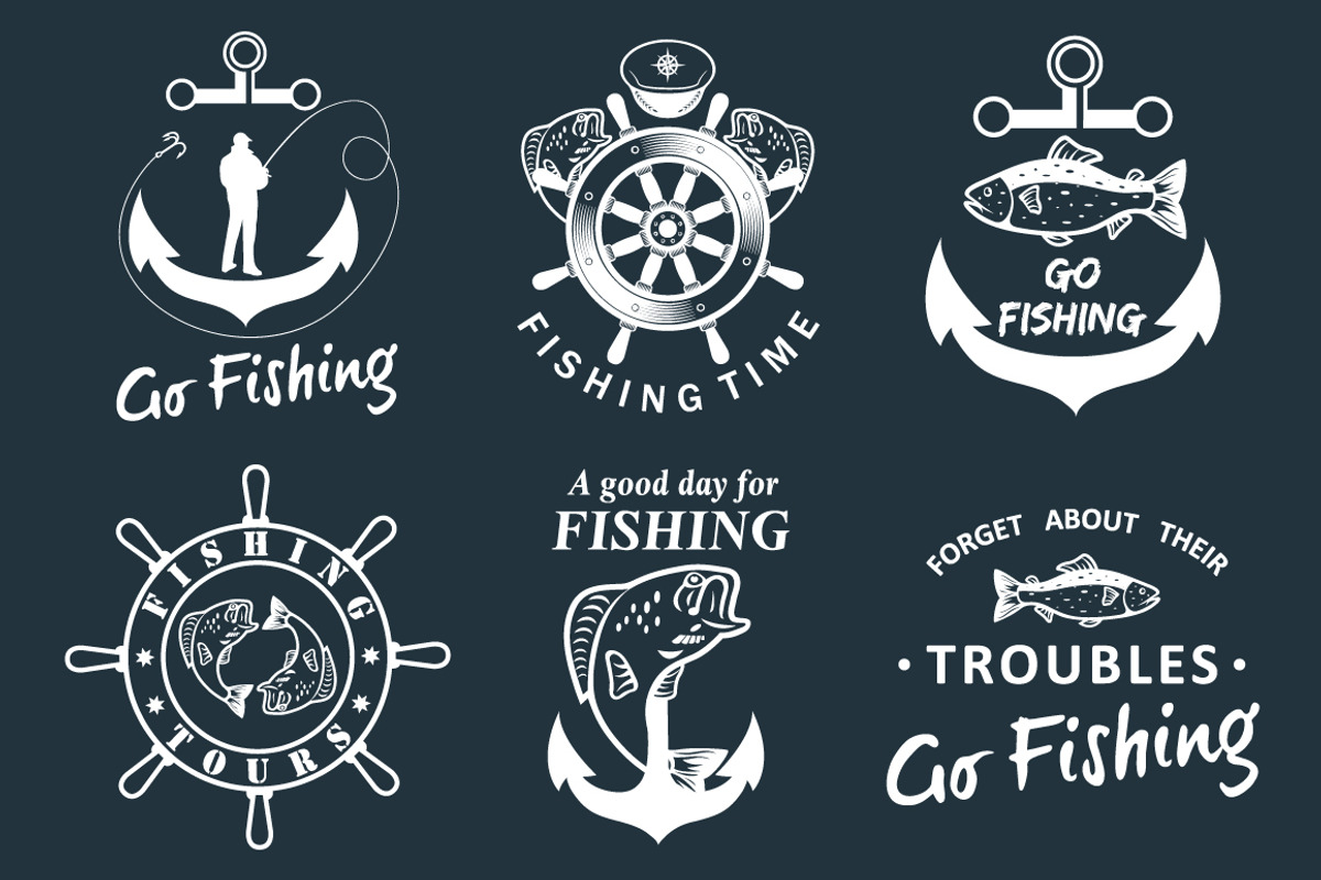 Fishing labels, a Background Graphic by Tomass2015 (Photo 4 of 8)