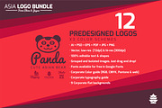 Asia Flat Logo Bundle, a Branding & Logo Template by ToonPlanet Vector Assets (Thumbnail 2 of 9)