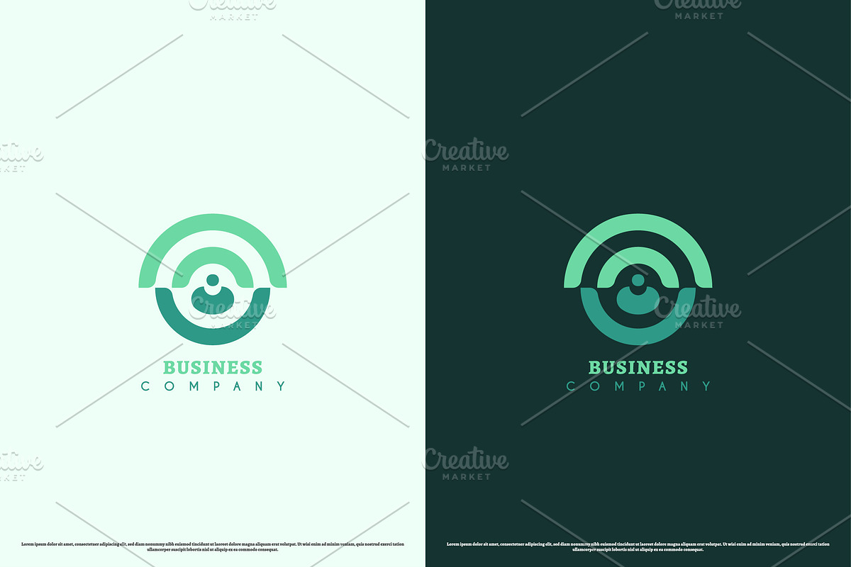 People Business Logo Design Icon, a Branding & Logo Template by Morvana Crew