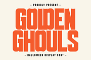 Golden Ghouls - Display Font, a Sans Serif Font by Pian45 Studio (Thumbnail 1 of 8)
