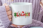 Christmas Teacher PNG, an Illustration by Craft Nest (Thumbnail 5 of 6)