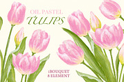 Pink Tulip Clipart, an Illustration by JULIA x JULIE's ART (Thumbnail 1 of 5)