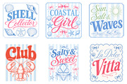 Preppy Coastal Summer Clipart Bundle, a Seasonal Illustration by Dream Creation (Thumbnail 10 of 11)