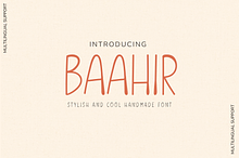 Baahir Handmade Font