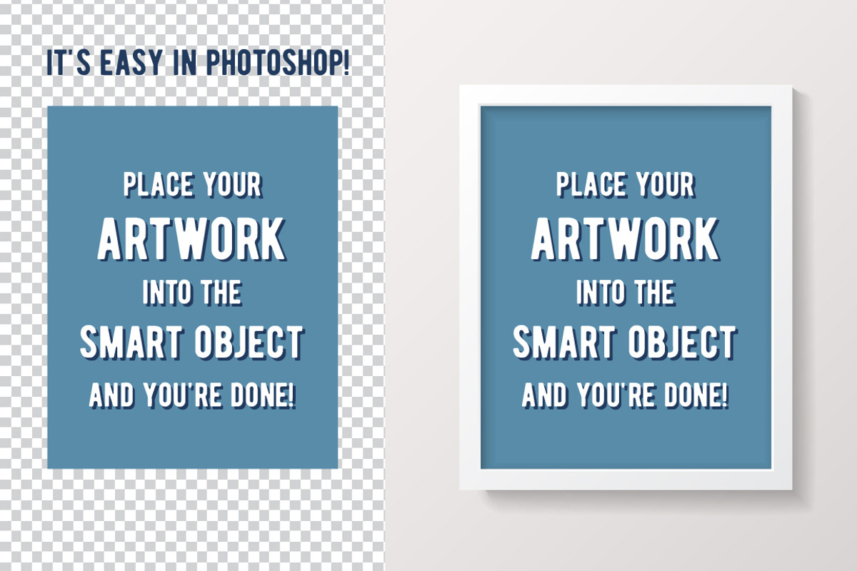 Simple White Frame Mockup, a Print Template by Minty Fresh Graphics (Photo 4 of 4)