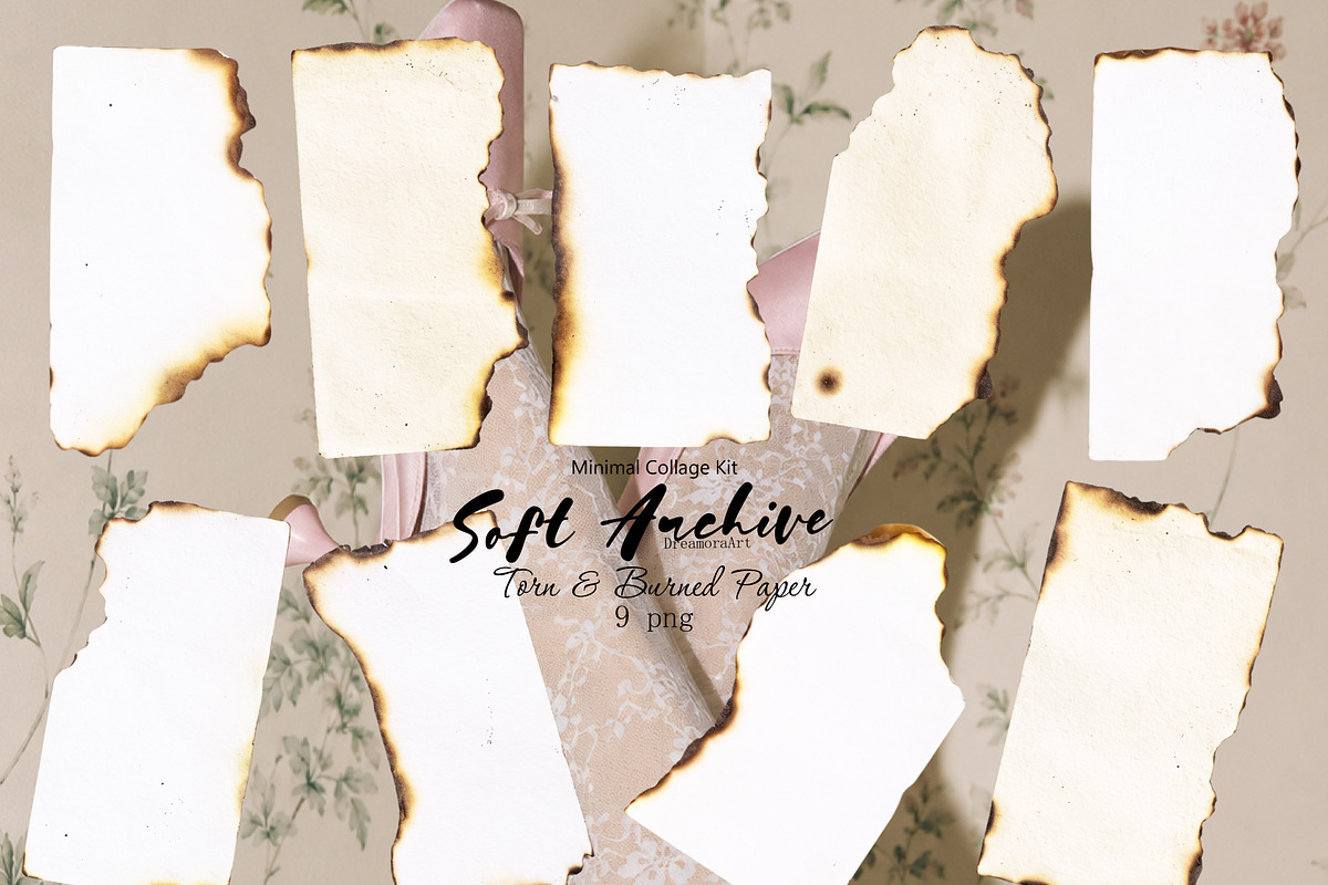 Soft Archive Scrapbook Collage Kit, an Object Graphic by DreamoraArt (Photo 7 of 13)