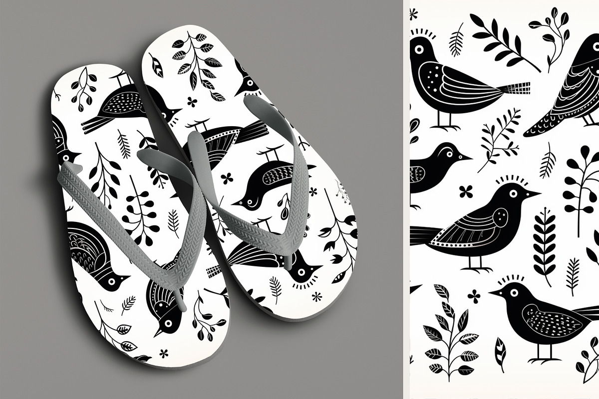 15 folk black bird wall art print, a Decorative Illustration by ARTOZEN DIGITAL (Photo 9 of 12)