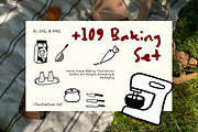 +109 Baking Set Illustration, a Food Illustration by The Journey Atelier (Thumbnail 1 of 5)