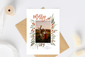 Christmas Card Template CD400