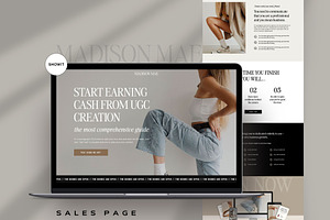 Showit Sales Page Madison