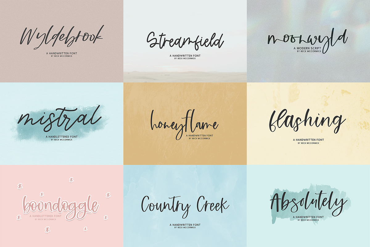 Handlettered Font Bundle, a Handwritten Font by Beck McCormick (Photo 15 of 21)
