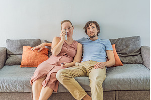 Woman and man relaxing together on, a Person Photo by Elizaveta Galitskaya