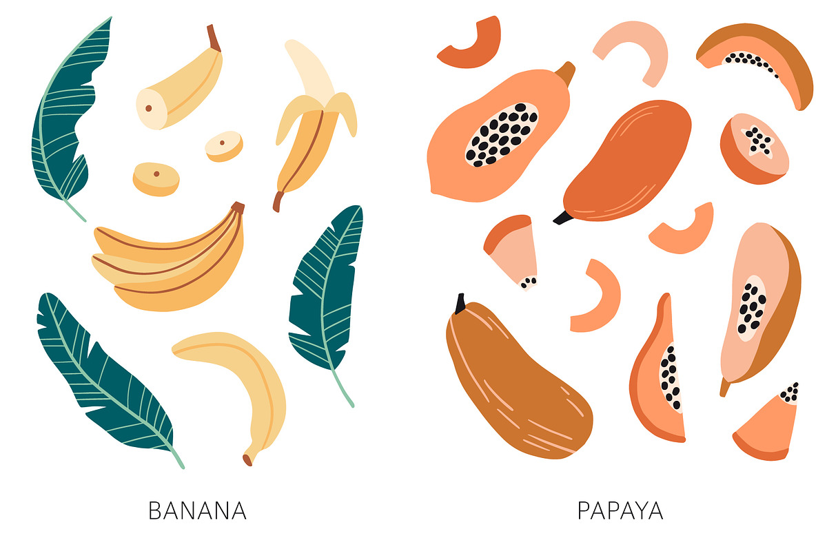 TROPICAL PARADISE patterns and friut, a Pattern Graphic by Lena Nikolaeva (Photo 12 of 16)