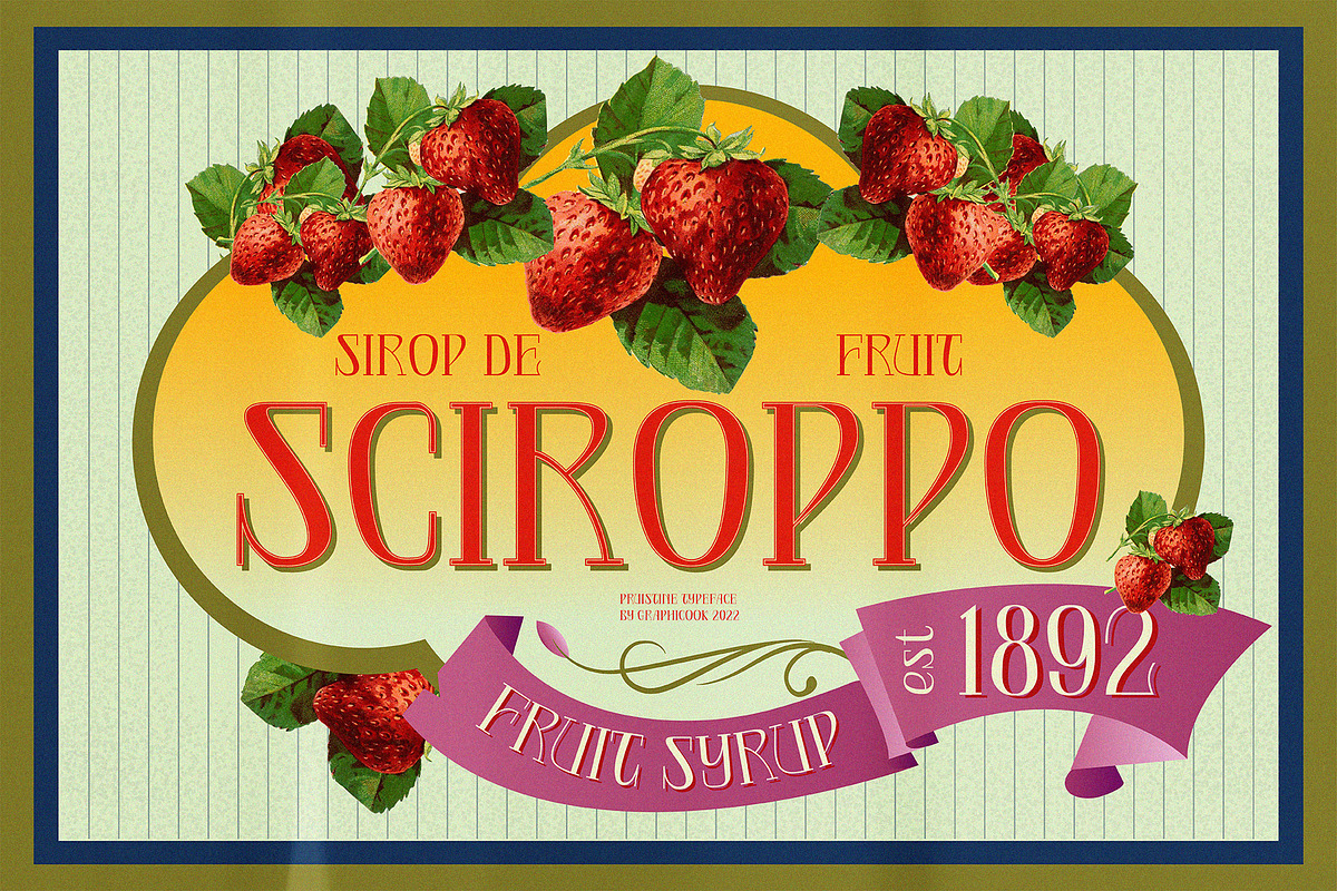 Pruistine, a Font by graphicook (Photo 4 of 12)