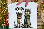 Quirky Cats Friendship Clipart, an Illustration by Craft Nest (Thumbnail 9 of 10)