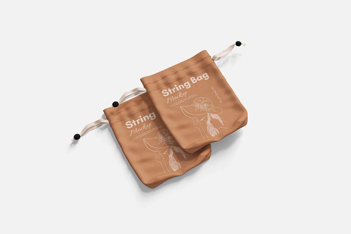 String Bag Mockup, a Product Mockup by Indah (Photo 4 of 6)