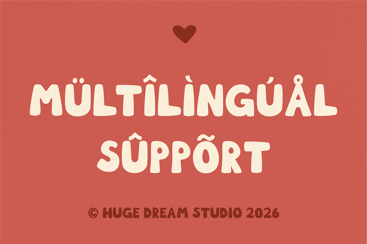 Boopie – Playful Bubbly Font, a Sans Serif Font by Huge Dream Studio (Photo 4 of 8)