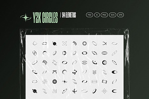 Y2k Circles Vector Set