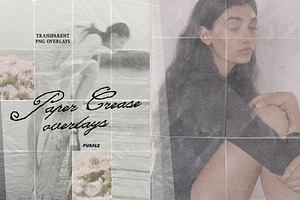 Paper Crease Overlays, a Texture Graphic by Purple