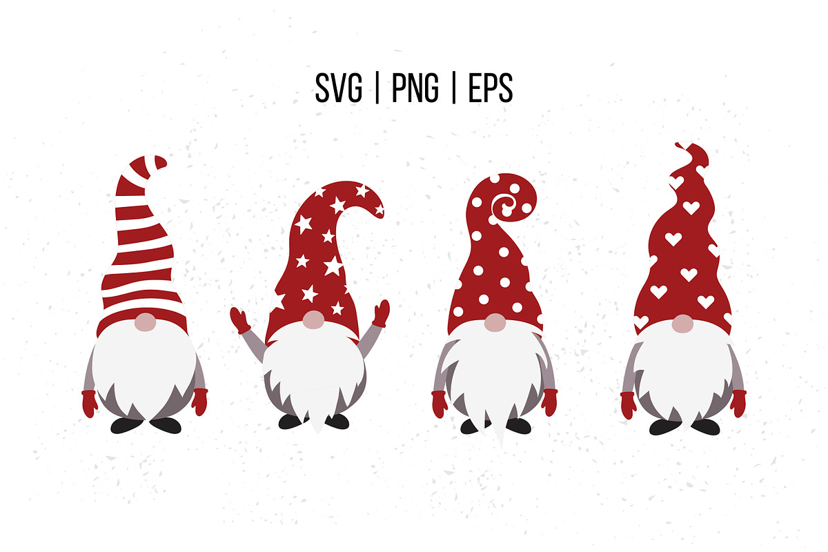 Christmas gnomes SVG, Scandinavian, an Illustration by Pine Design (Photo 1 of 4)