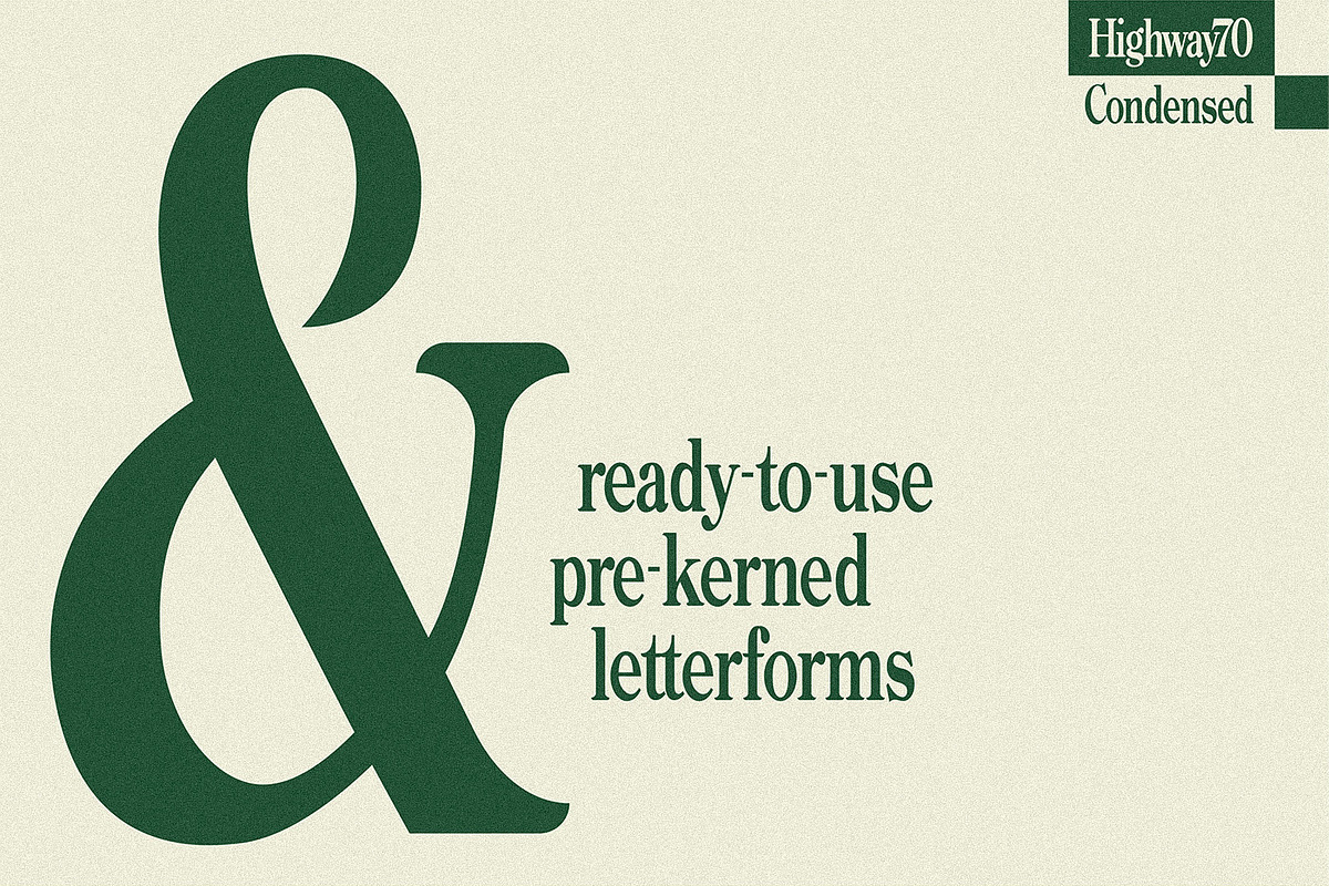 Highway 70 Condensed - Retro Serif, a Serif Font by Lateral Design (Photo 4 of 17)