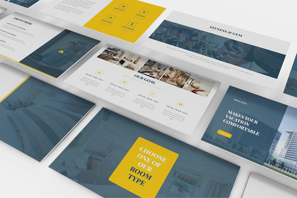 Hotel Vegas Keynote Template, a Presentation Template by Incools Stokie (Photo 4 of 10)