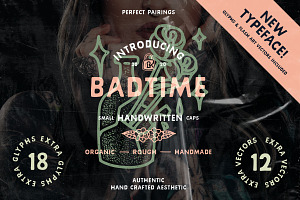 Badtime Bold Handwritten Font