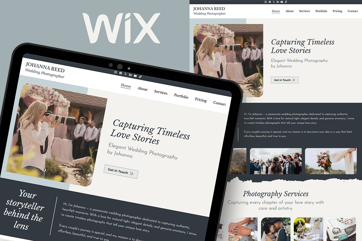 Wedding Photographer - Wix Studio, a Wix Template by Kitteeh (Photo 1 of 8)