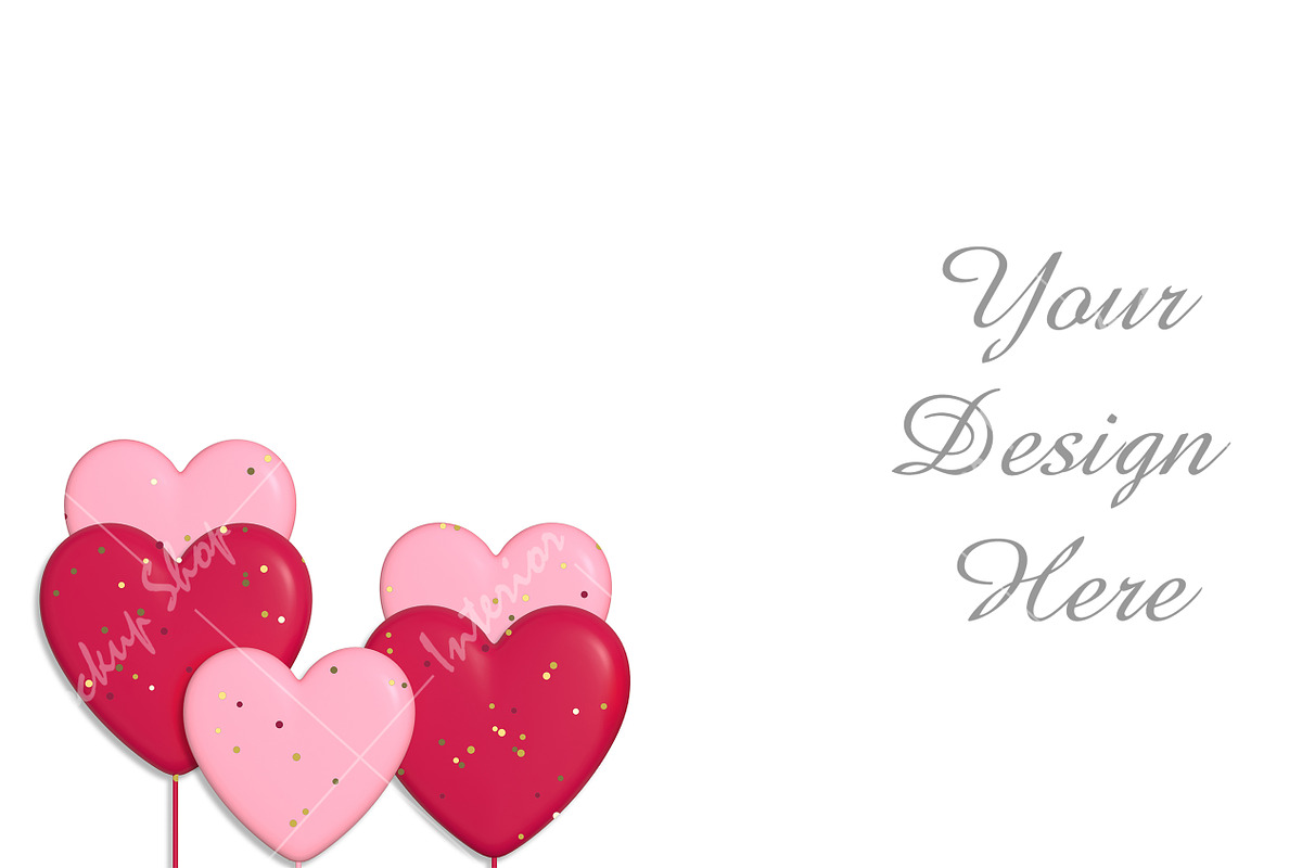 Valentine's Day background - 1073, a Print Template by Mockup Shop (Photo 1 of 2)